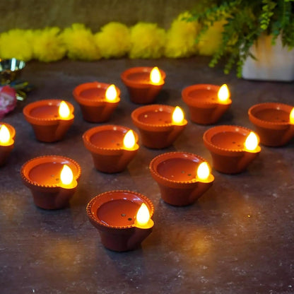 Ambient LED Water Sensor Diyas – Elegant Plastic Design with Radiant Glow